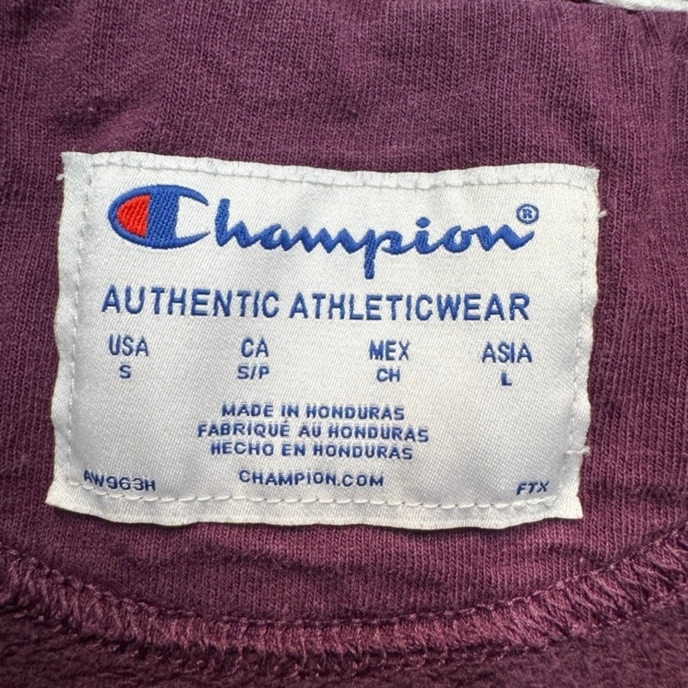 Champion Authentic Athleticwear Purple Graphic Logo Hoodie GF536 Womens Small - Picture 3 of 9